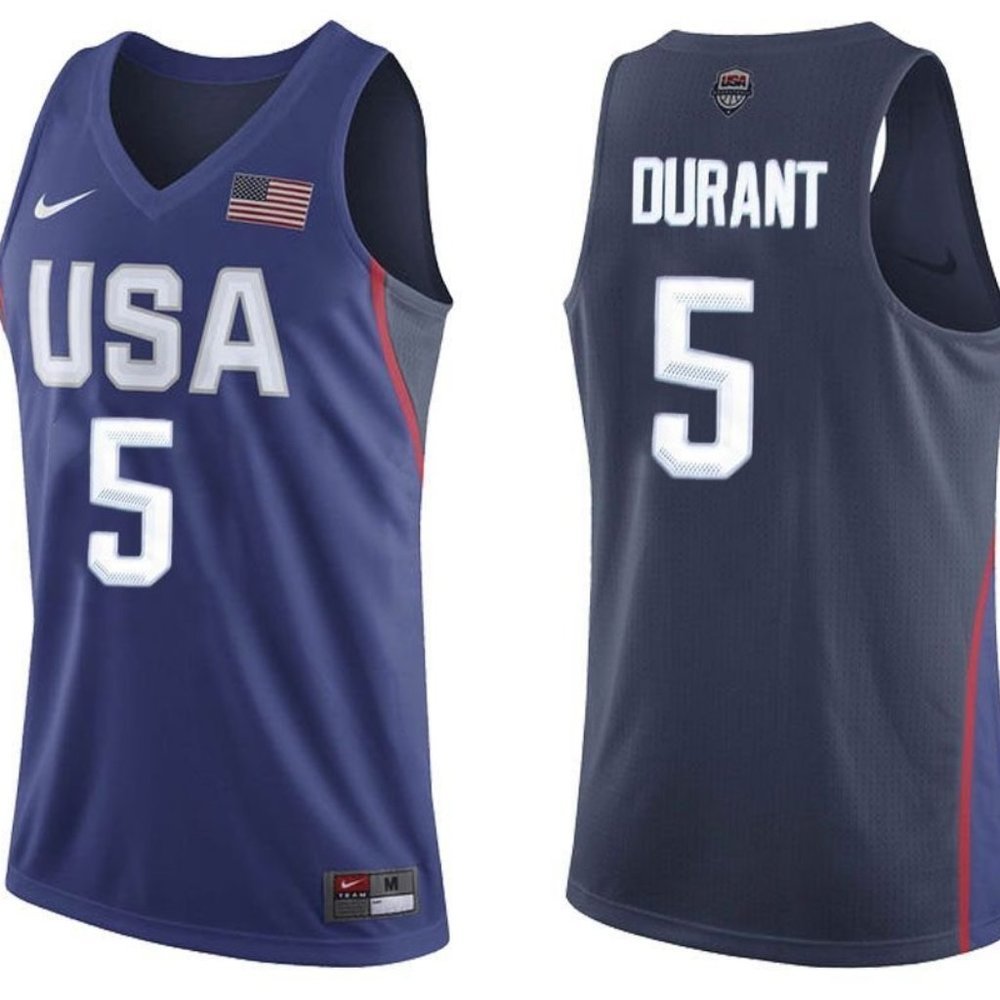 Nike USA Olympic Basketball Kevin Durant #5 Jersey